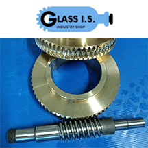 Servo gear worm sprocket with worm shaft