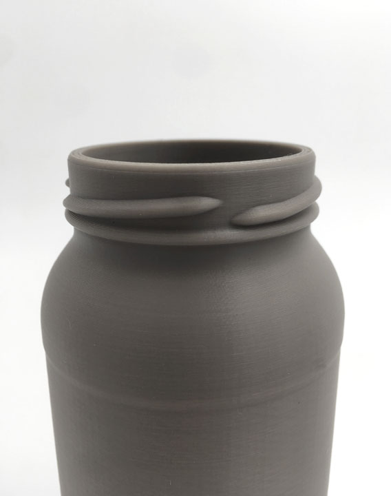 PROTOTYPE OF BOTTLE IN GLASS, PLEXIGLASS AND 3D PRINT - GLASS MODEL - 260112